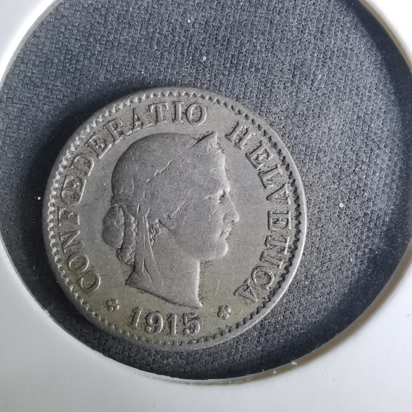 沼泽如烟--第1037场 瑞士1915年5生丁