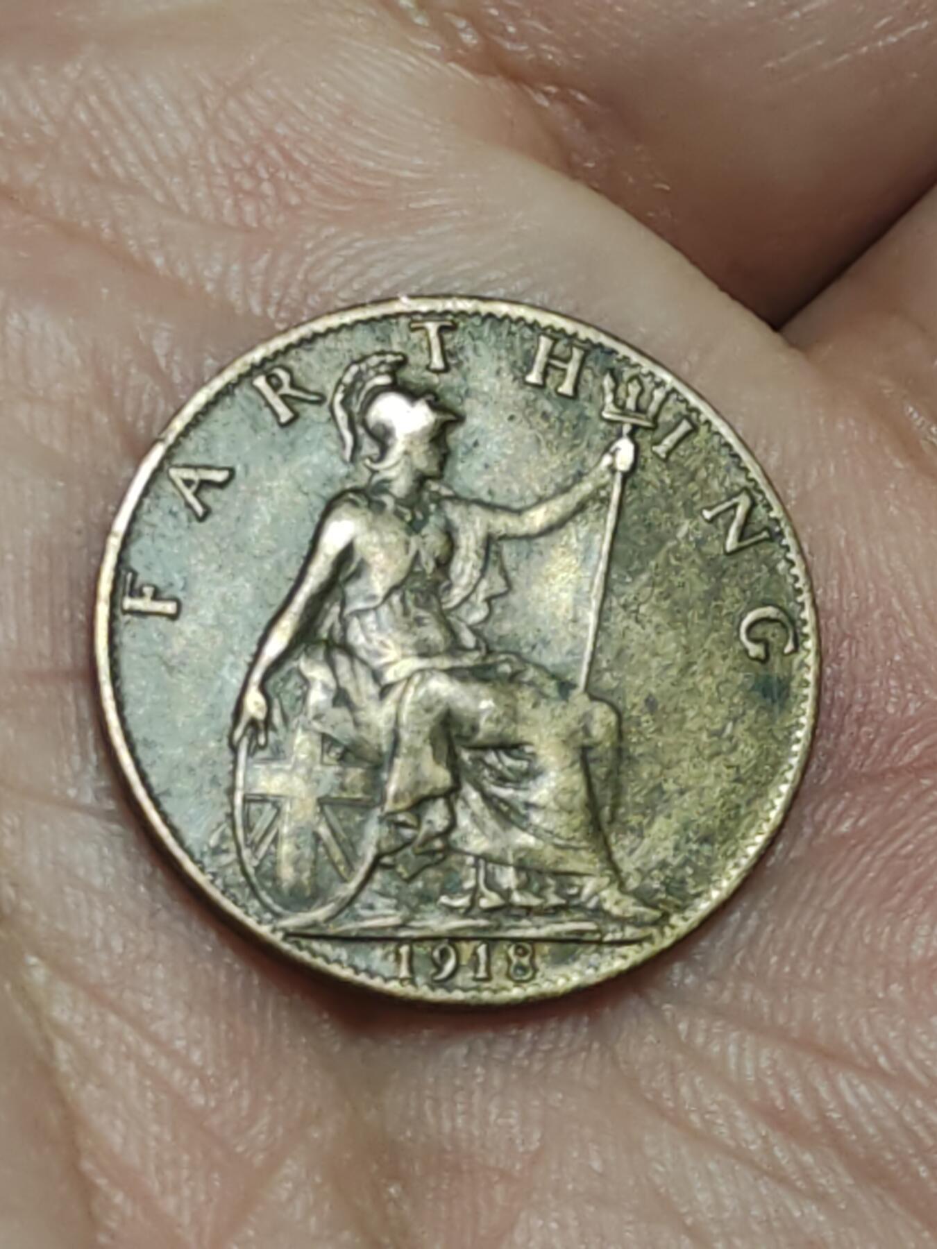 2026年第三十八场(总第二百零七场）外国好品散币场(免佣金) 英国🇬🇧1918年1法新(乔治五世第二版，首发年)