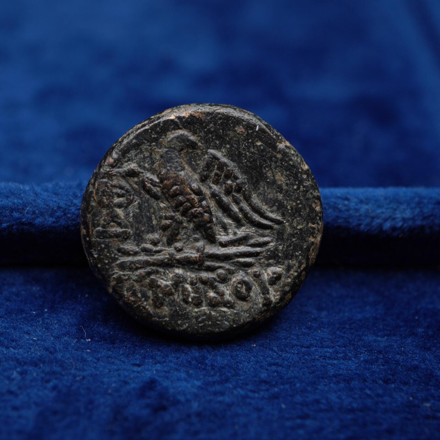 琋语集藏2026年04月欧洲古典打制币拍卖 古希腊本都王国阿米索斯宙斯与老鹰铜币