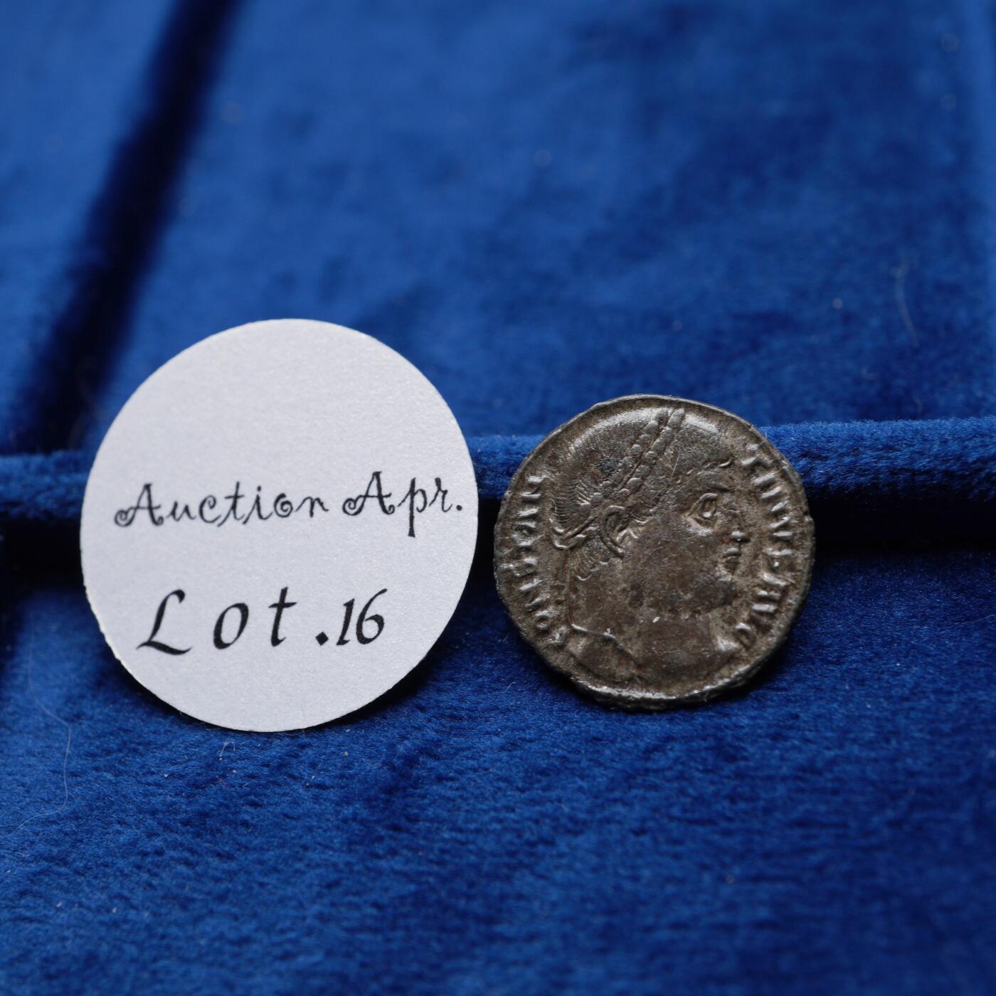 琋语集藏2026年04月欧洲古典打制币拍卖 古罗马帝国-君士坦丁大帝洗银币