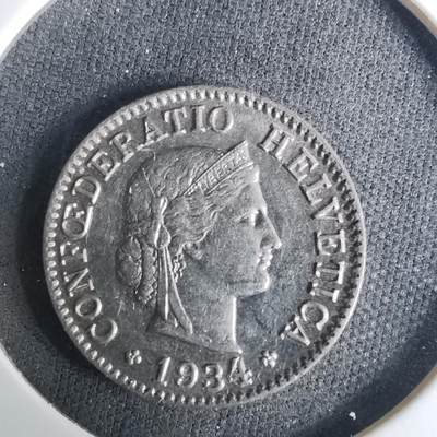 沼泽如烟--第1037场 - 瑞士1934年5生丁