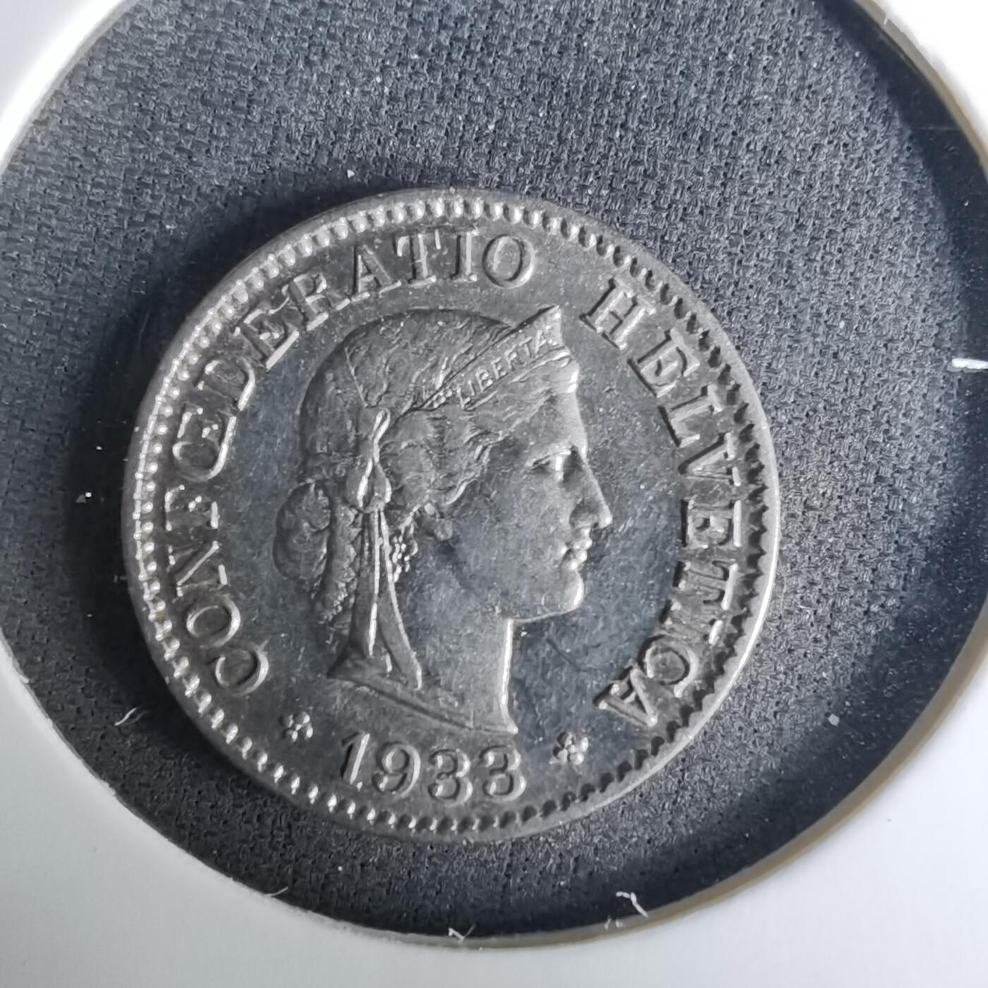 沼泽如烟--第1037场 瑞士1933年5生丁