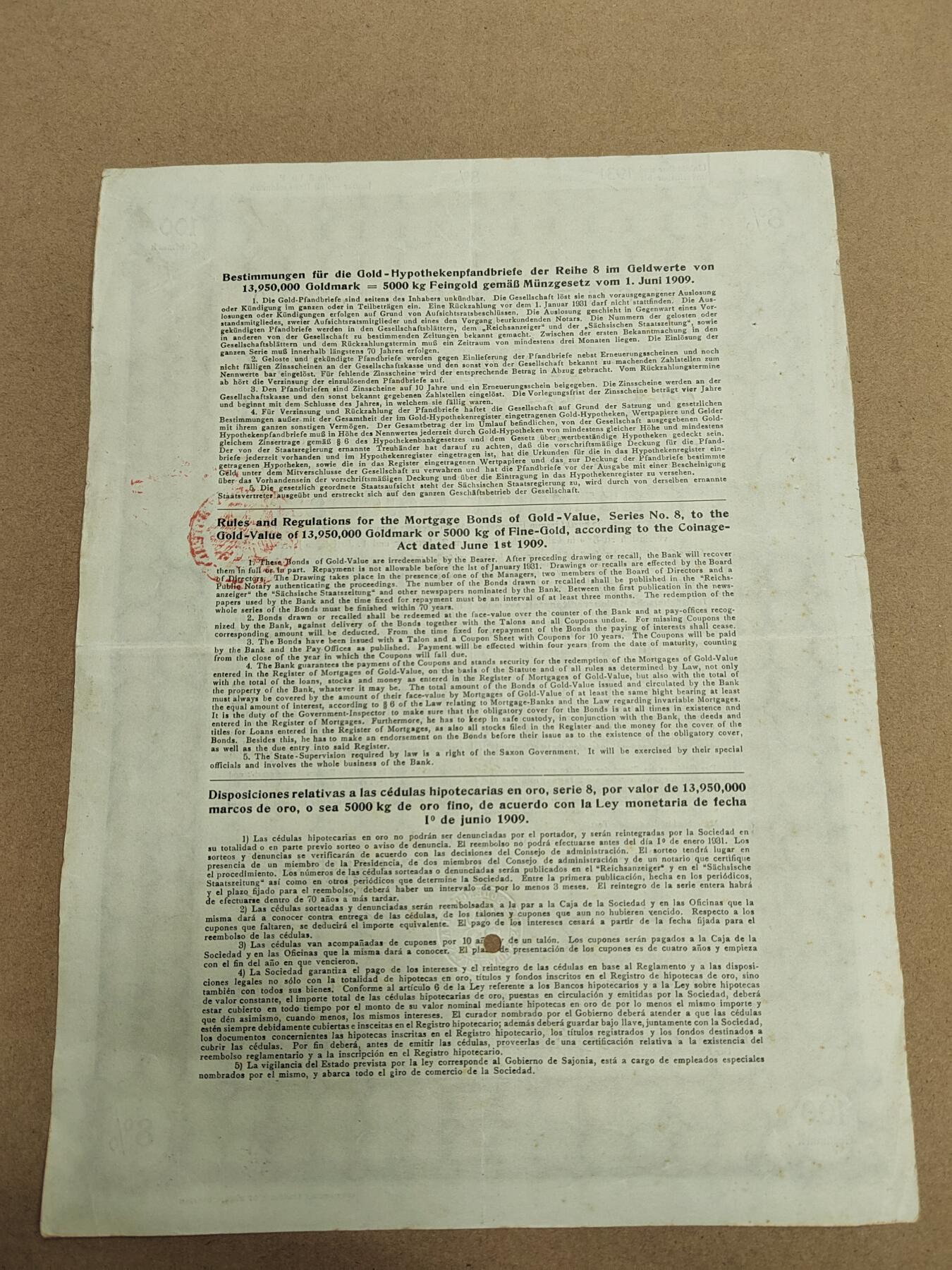 PCAI钱币  28-790 钱币证章邮票小专场 德国早期二战之前的公债或股票