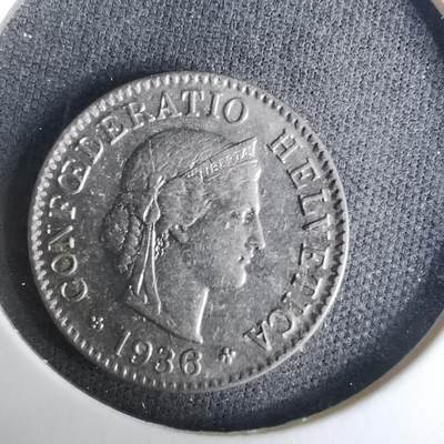 沼泽如烟--第1037场 - 瑞士1936年5生丁