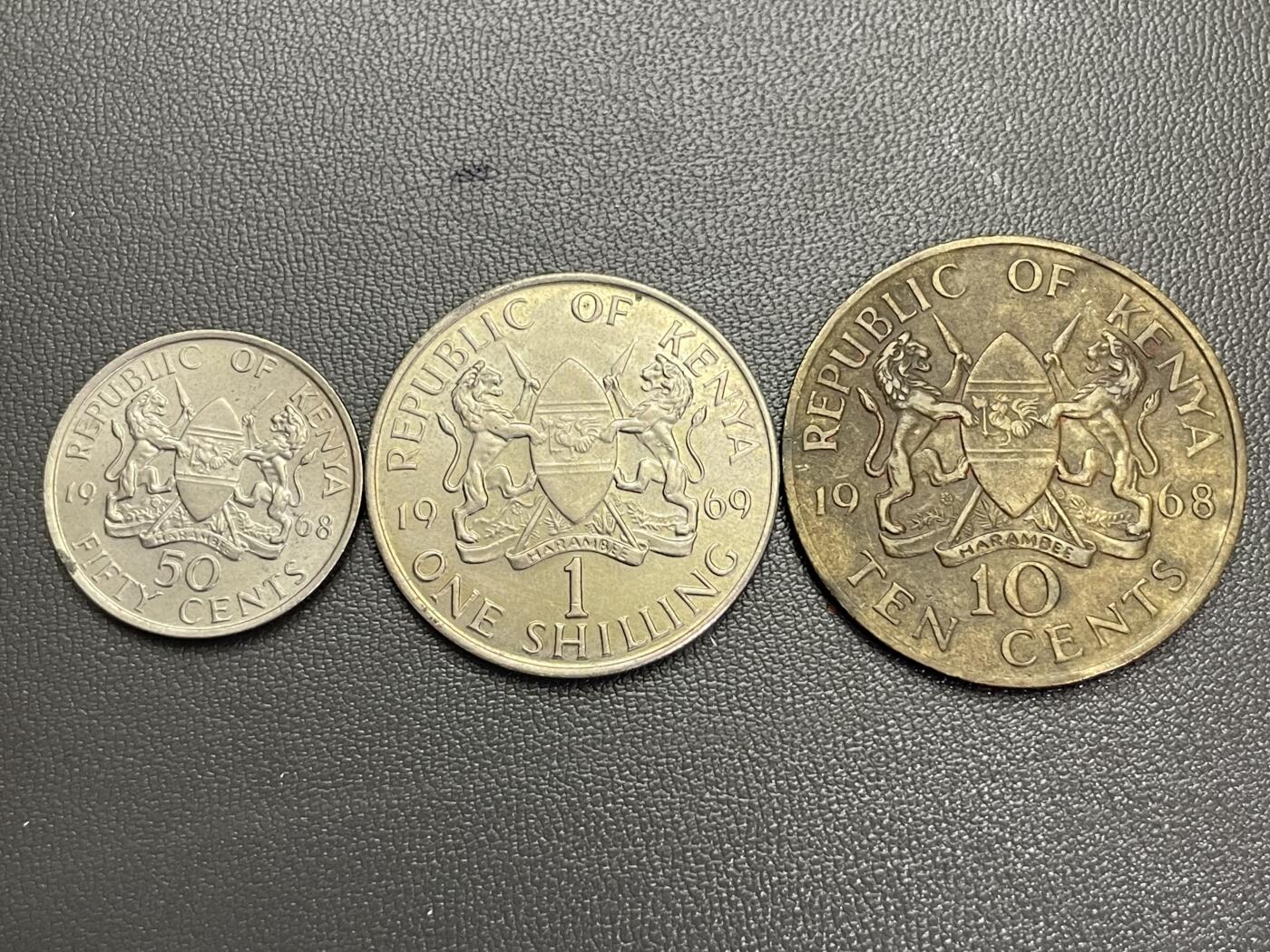 回流0328 肯尼亚60年代3枚