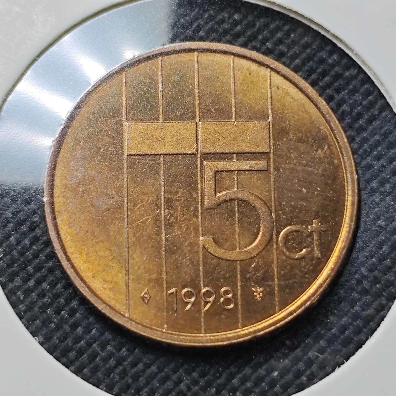 KK钱币收藏小铺  第410期 2月预留时间 周末发货  荷兰5分铜币