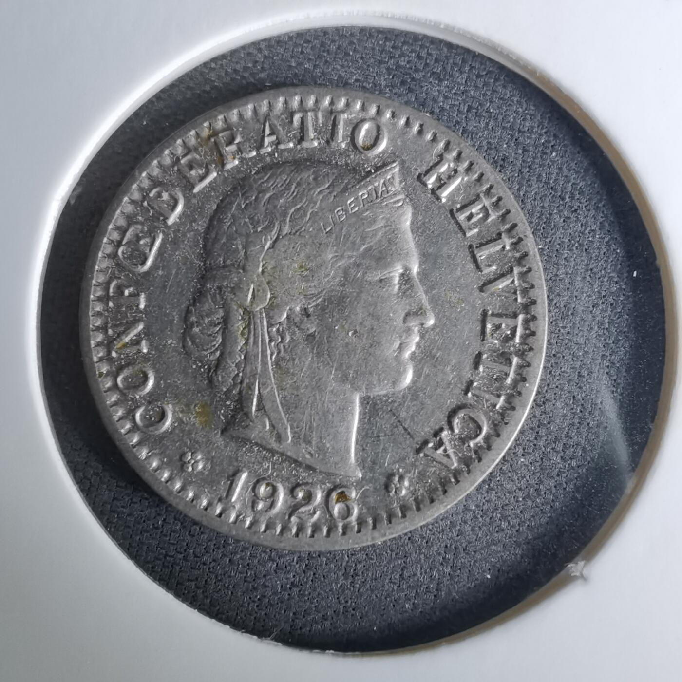 沼泽如烟--第1037场 瑞士1926年20生丁