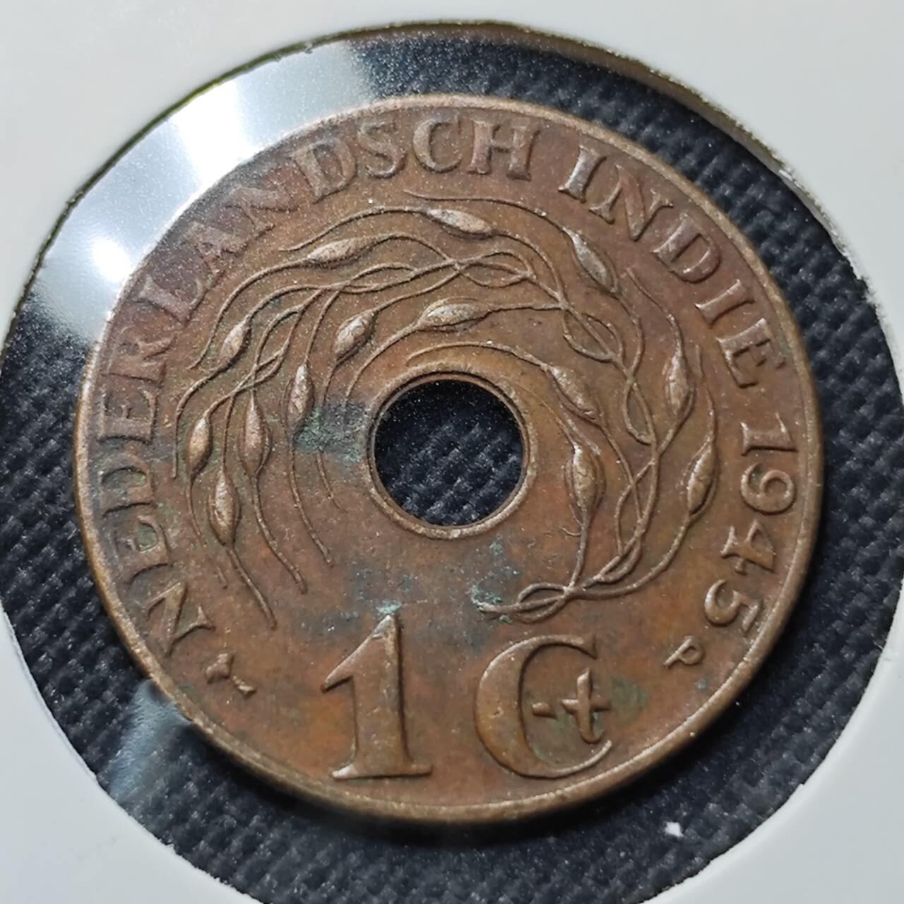 KK钱币收藏小铺  第410期 2月预留时间 周末发货  荷属东印度一分铜币