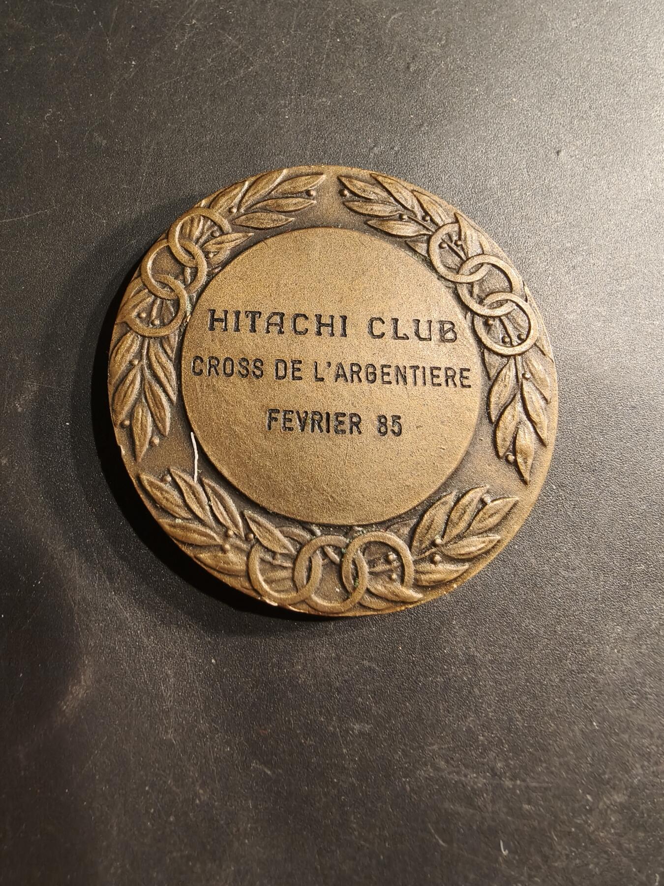 老王徽章第190期 法国长跑运动大铜章    原盒     直径50mm     重量63g