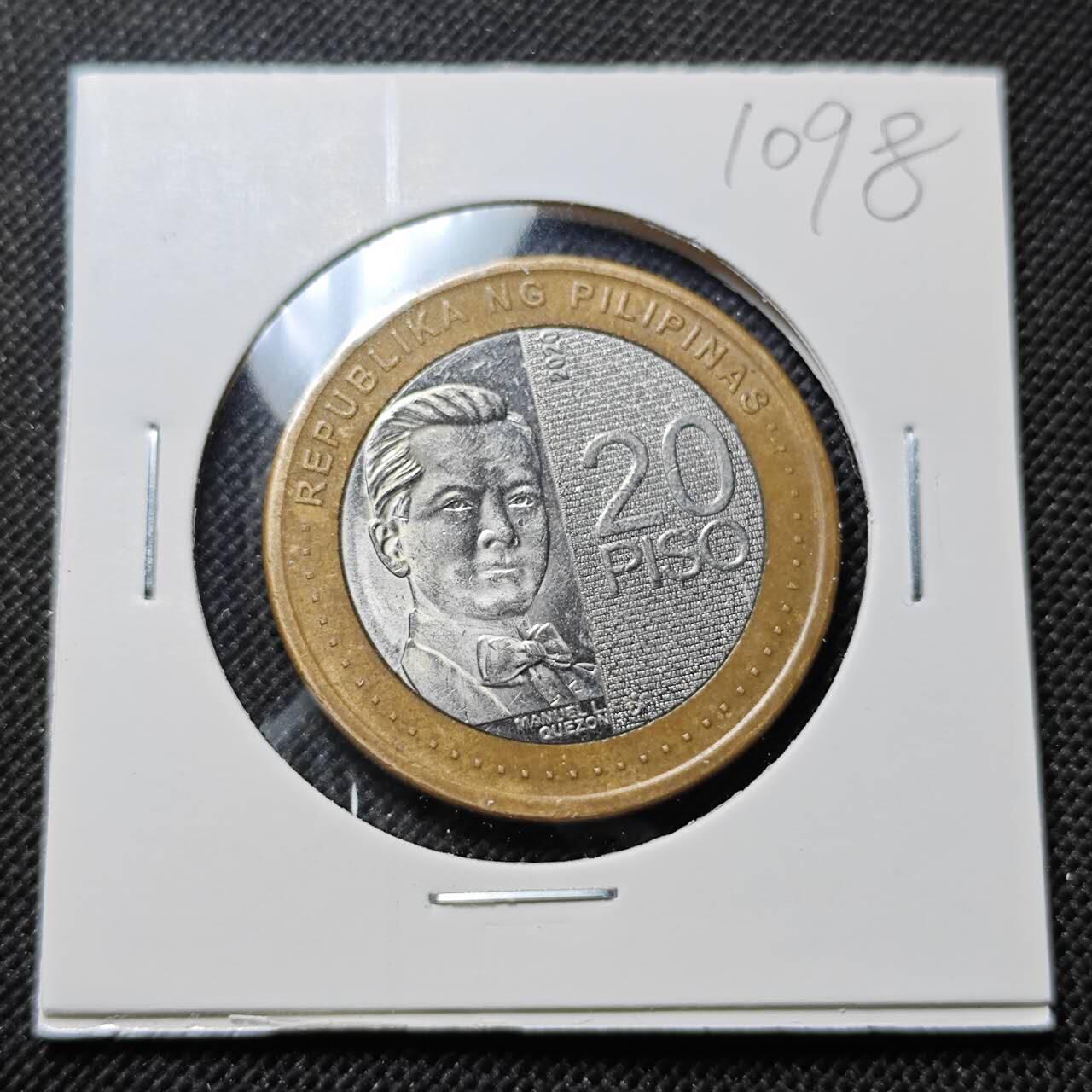 KK钱币收藏小铺  第410期 2月预留时间 周末发货  菲律宾20比索双色币