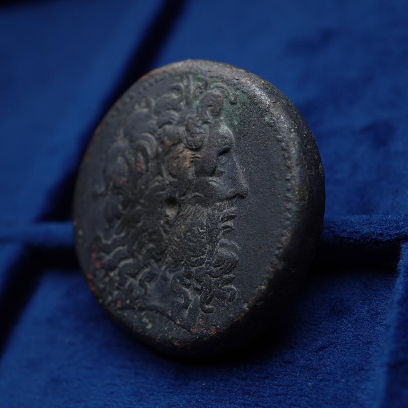 琋语集藏2026年04月欧洲古典打制币拍卖 古希腊托勒密王国-托勒密三世 宙斯大铜币