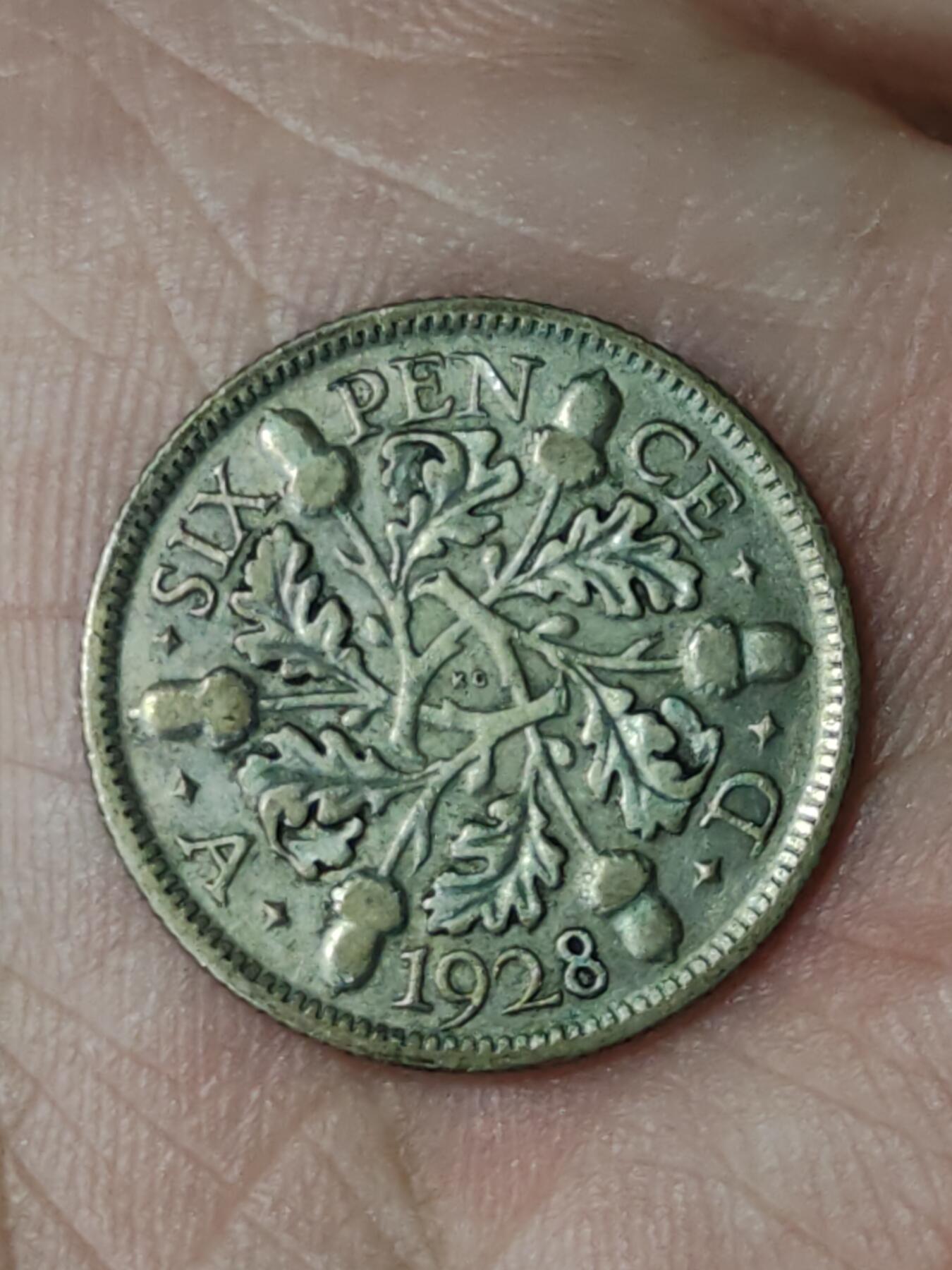 2026年第三十八场(总第二百零七场）外国好品散币场(免佣金) 英国🇬🇧1928年6便士银币(乔治五世第五版，500银)