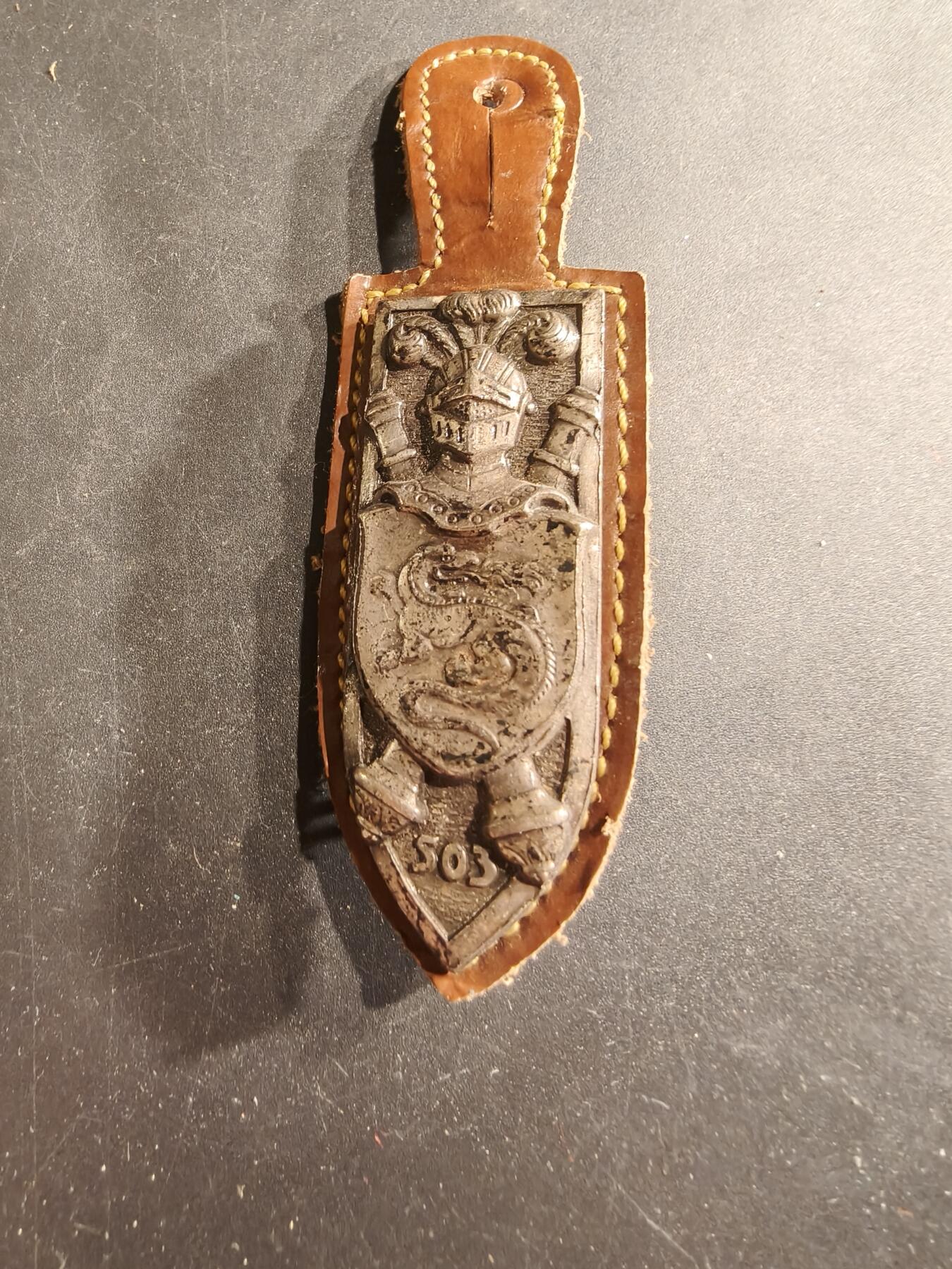 老王徽章第190期 法国陆军第503坦克团证章     夏尔戴高乐二战前曾任503坦克团上校团长