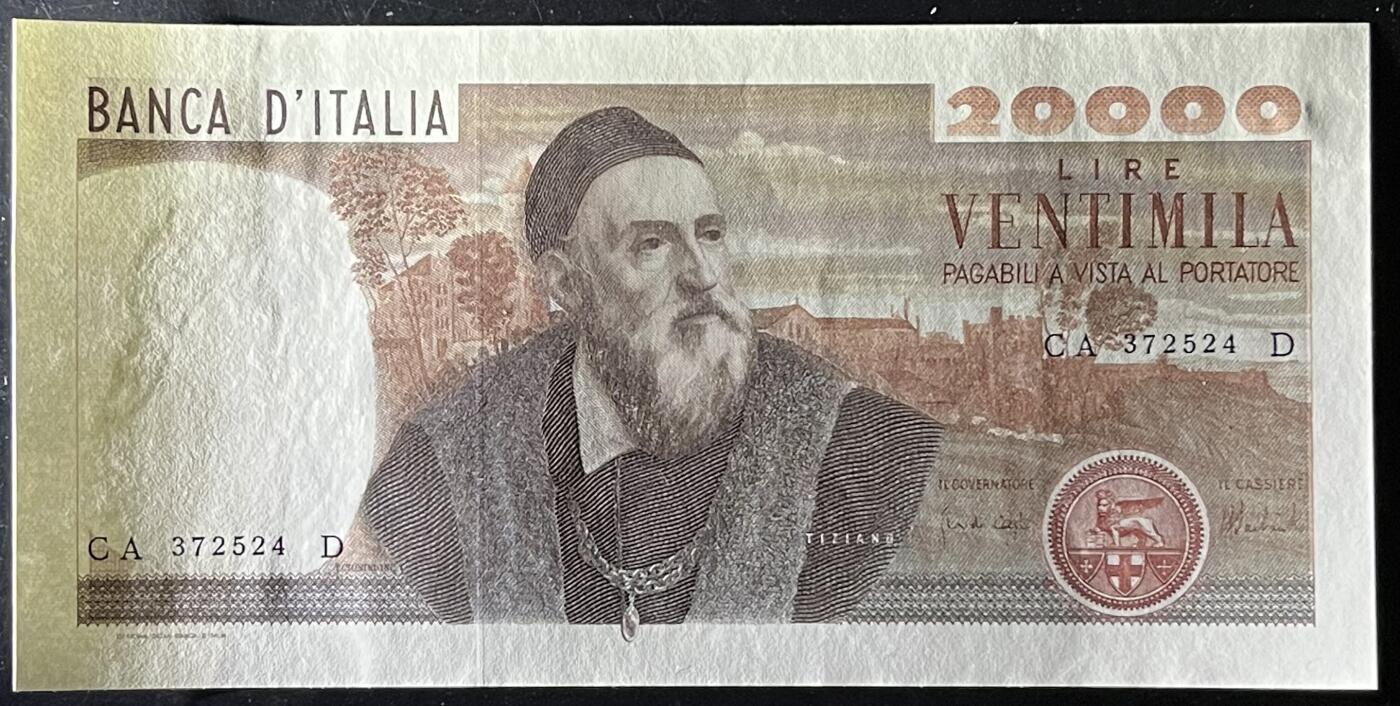 小福收藏拍卖第203期 裸钞场 本期有多张豹子号靓号 仅发行1000枚亚克力砖封蒙古20000图格里克帝国800周年纪念钞 瑞士200法郎 百慕大样钞洋葱冠全套 巴林首版大全套 卡塔尔四张套 越南 保加利亚 马其顿等多国精美纸币 意大利 1975年 20000里拉 提香 紫外有反应 unc