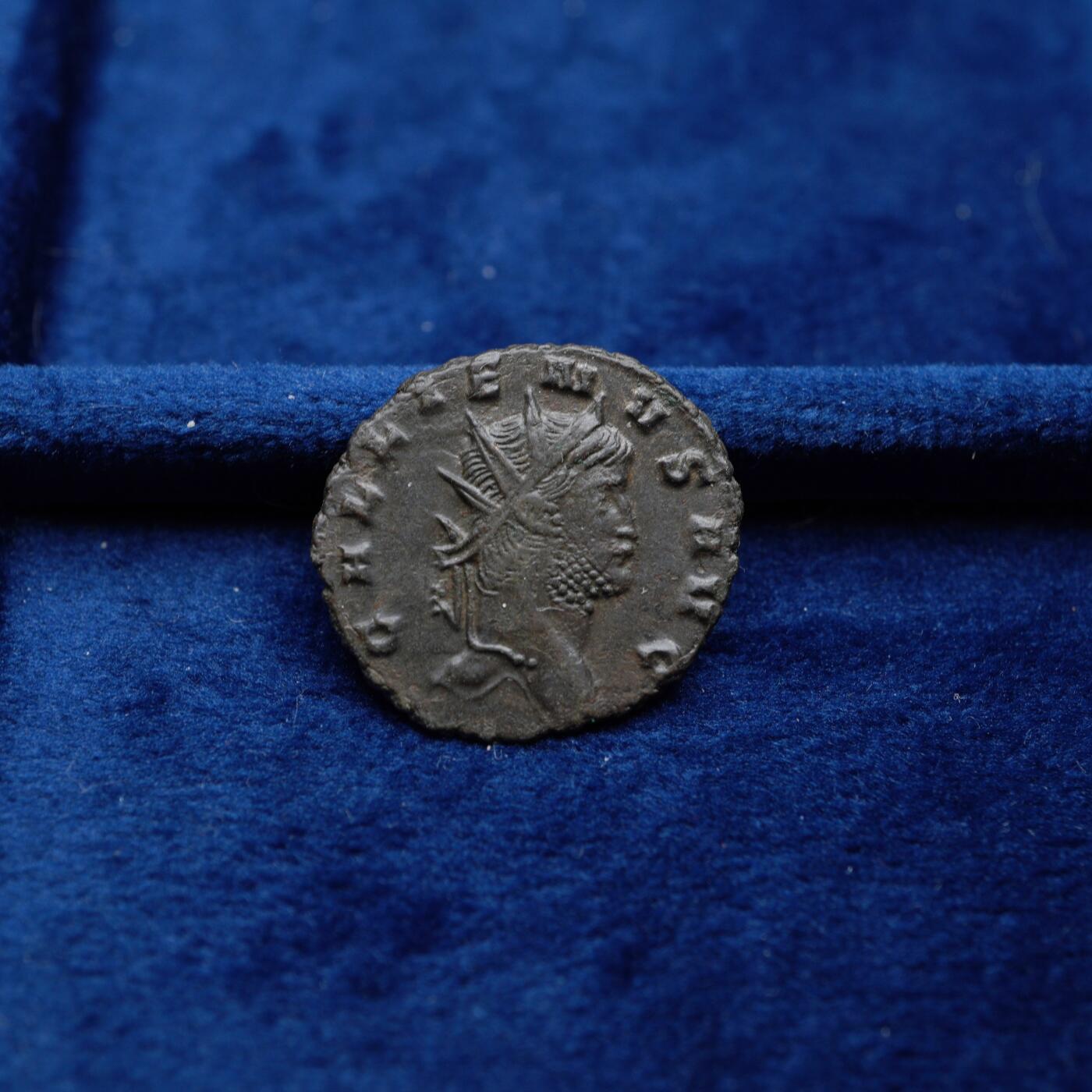 琋语集藏2026年04月欧洲古典打制币拍卖 古罗马帝国加里恩努斯-羚羊铜币