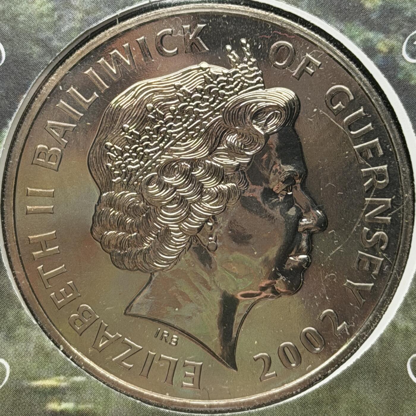 ＜星葵🌻钱币社＞第72期·东奔西走的硬币·3月31日发货 〈邮币封〉根西岛2002年戴安娜王妃5镑克朗型纪念币