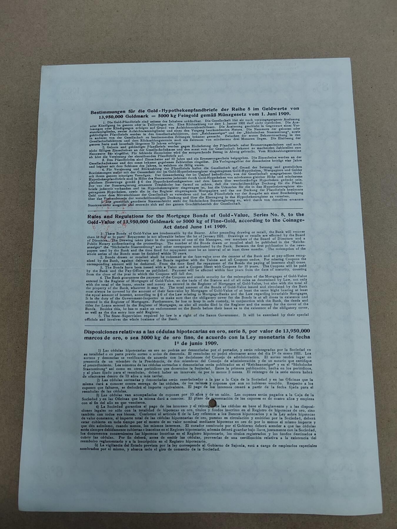 PCAI钱币  28-790 钱币证章邮票小专场 德国早期二战之前的公债或股票