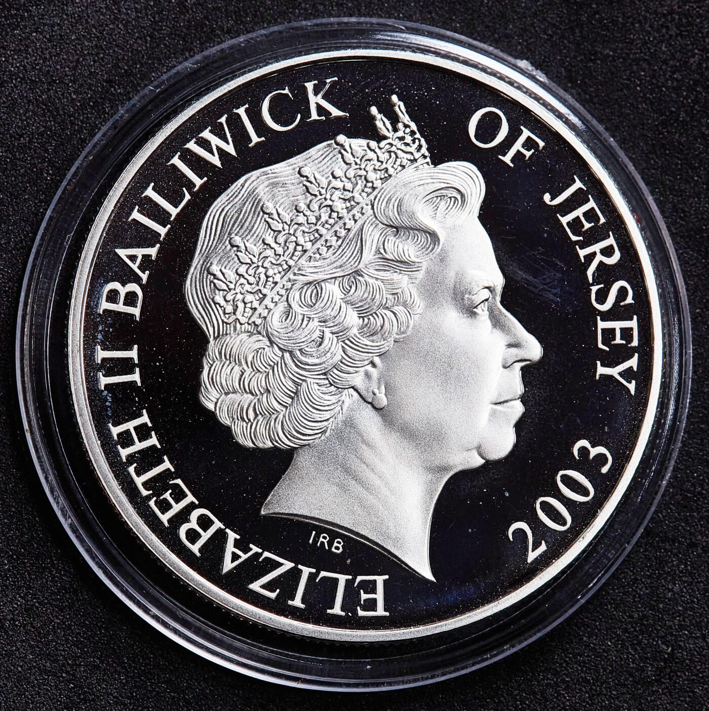 【俄甄集藏】2026年(050)04-01星期三 晚 19:30 全场包邮 英属泽西岛2003年纪念航海家弗朗西斯·德雷克5镑精制大银币，重28.28克，925银，少见品种