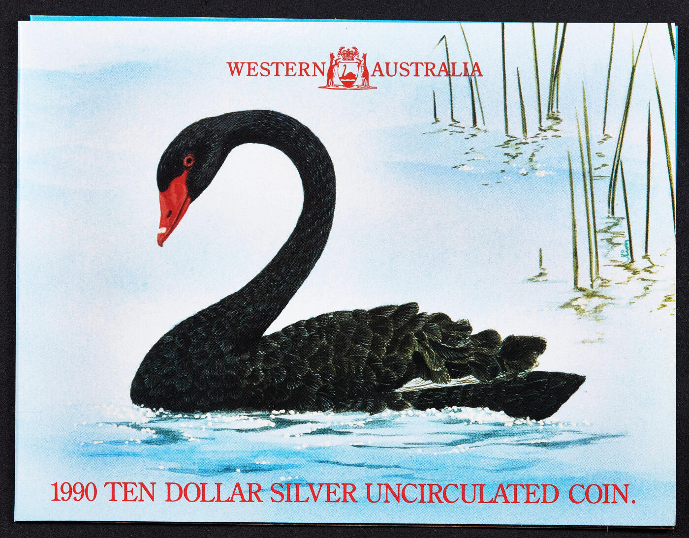 【俄甄集藏】2026年(050)04-01星期三 晚 19:30 全场包邮 澳大利亚1990年行政区系列-西澳大利亚州10元册装银币，带证，重20克，925银，发行量28133枚