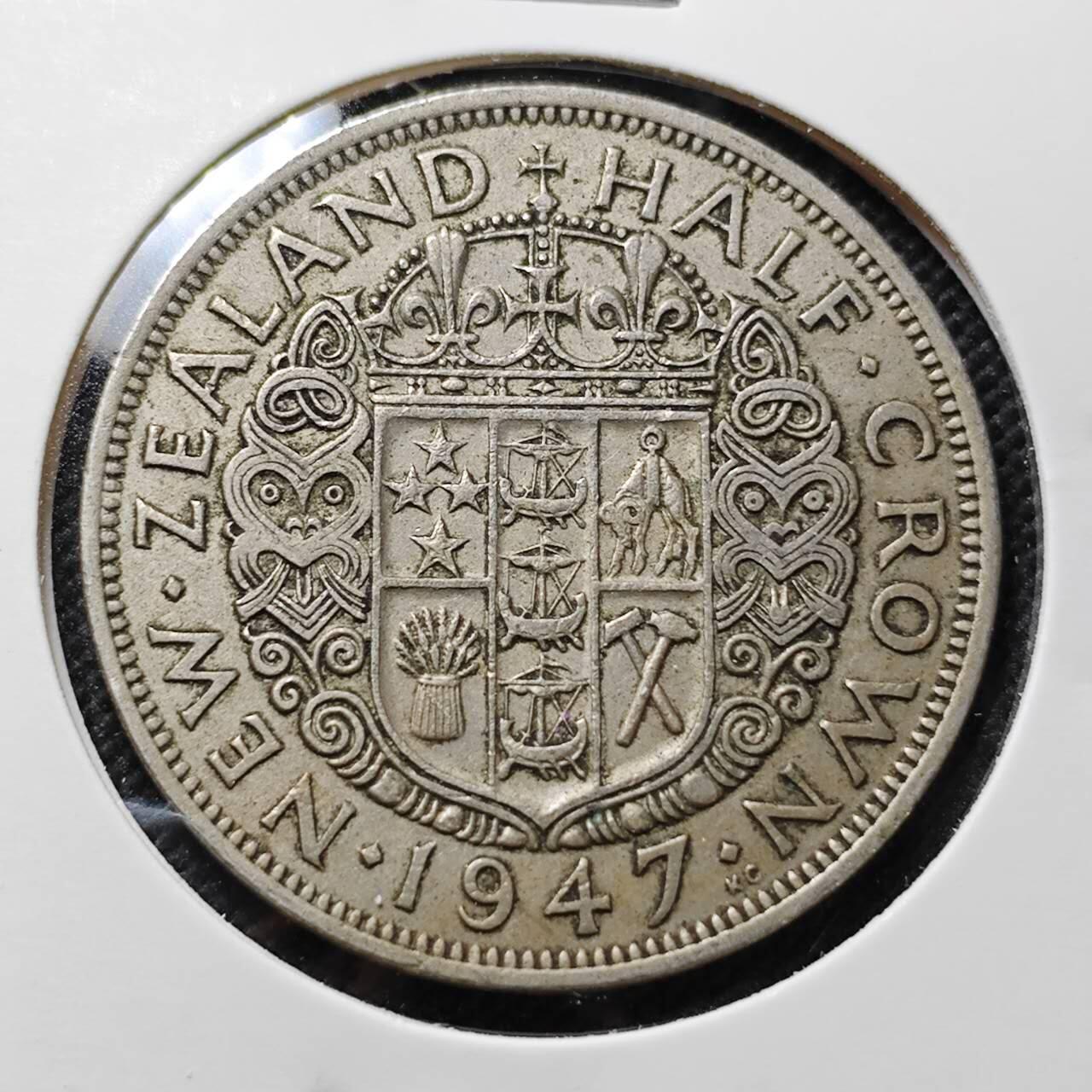 KK钱币收藏小铺  第410期 2月预留时间 周末发货  新西兰半克朗