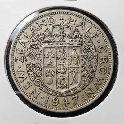 KK钱币收藏小铺  第410期 2月预留时间 周末发货 -  新西兰半克朗