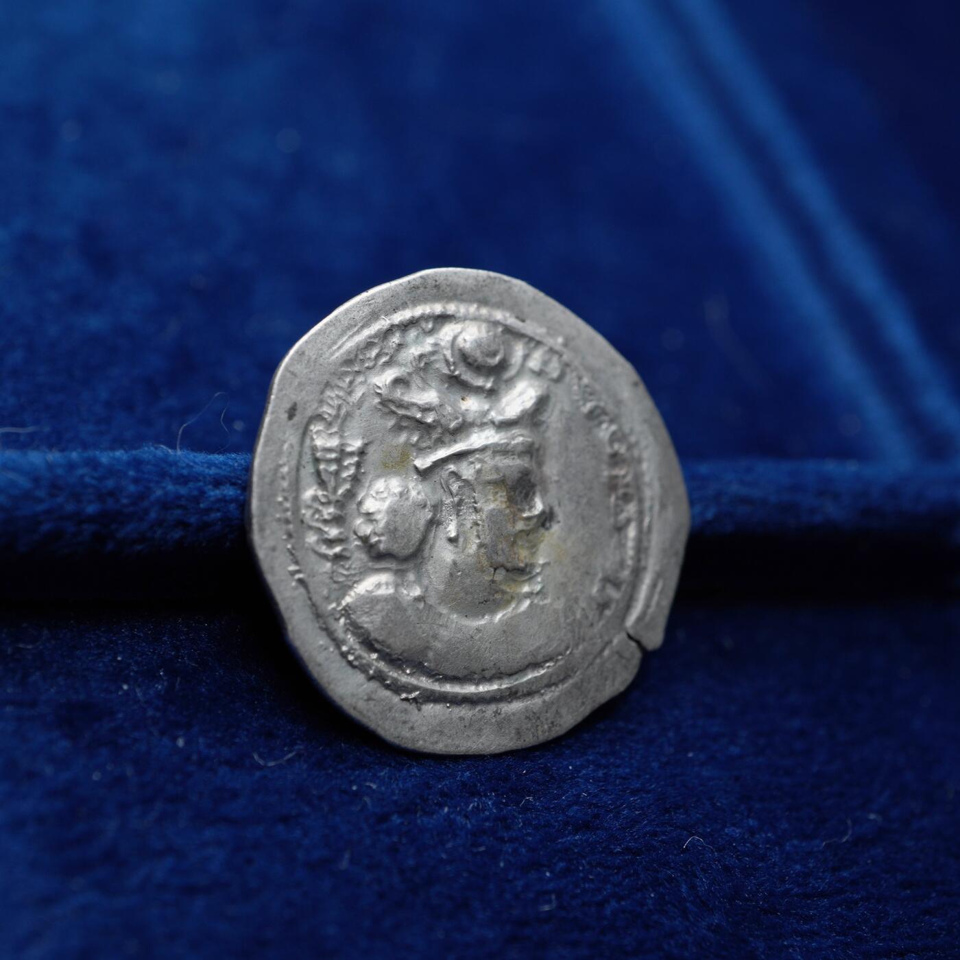 琋语集藏2026年04月欧洲古典打制币拍卖 古波斯萨珊王朝-瓦赫兰四世银币