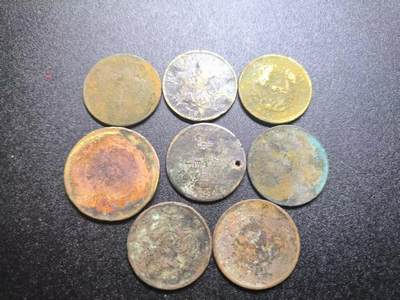 云宸嘉赏-勋臻文献佳藏优品精选场次（低佣 转发佣金红包） - 晚晴民初 机制铜元一组  未清洗 