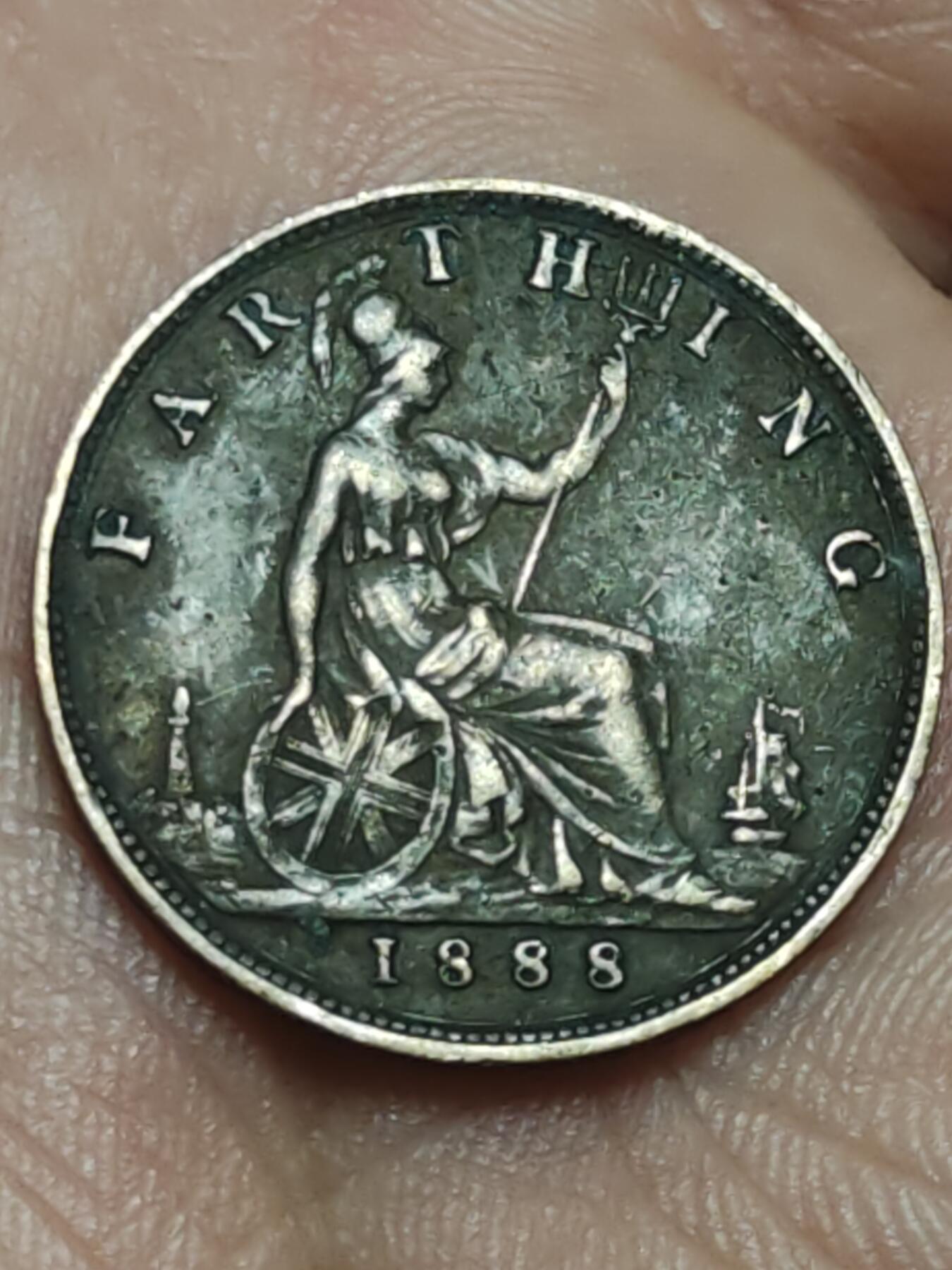 2026年第三十八场(总第二百零七场）外国好品散币场(免佣金) 英国🇬🇧1888年1法新(维多利亚女王中年桂冠第三版)