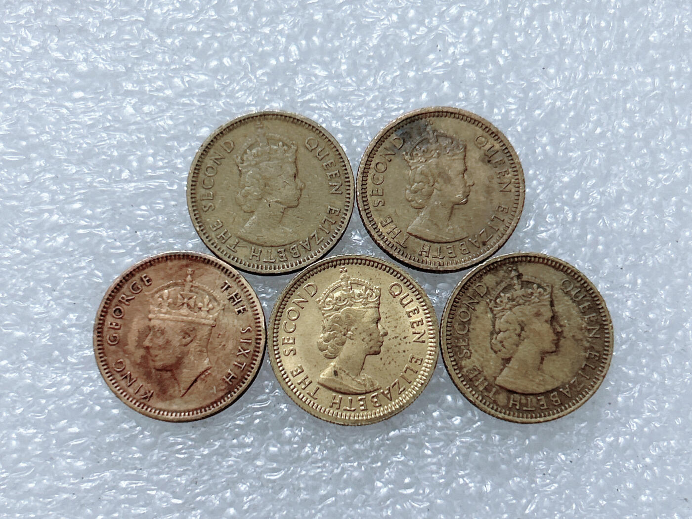 第一海外回流一元起拍收藏 散集专场  第308期 香港5仙硬币 5枚