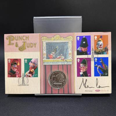 ＜星葵🌻钱币社＞第72期·东奔西走的硬币·3月31日发货 - 〈邮币封·签名版〉直布罗陀2001年维多利亚时代·查尔斯·狄更斯1克朗纪念币