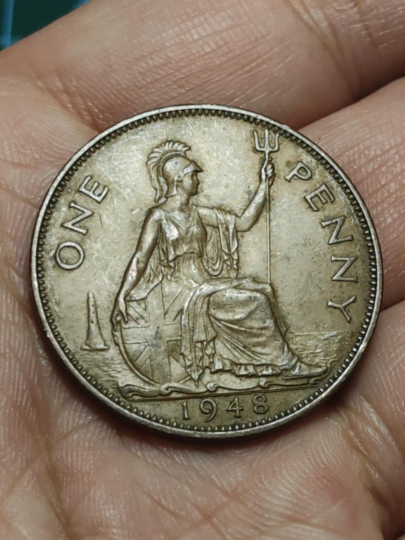 2026年第三十八场(总第二百零七场）外国好品散币场(免佣金) 英国🇬🇧1948年1便士(乔治六世第一版关门年)