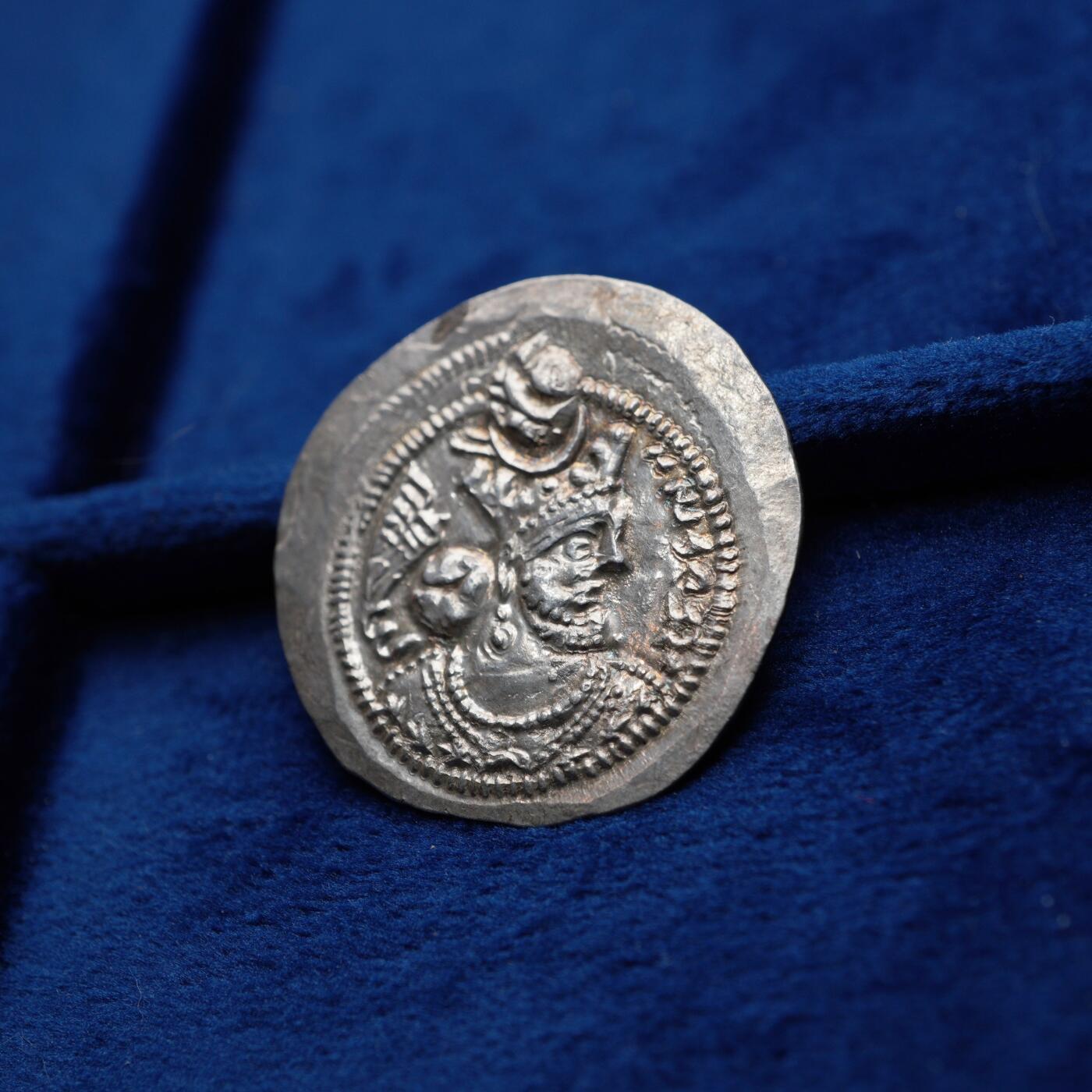 琋语集藏2026年04月欧洲古典打制币拍卖 古波斯萨珊王朝-瓦赫兰五世银币