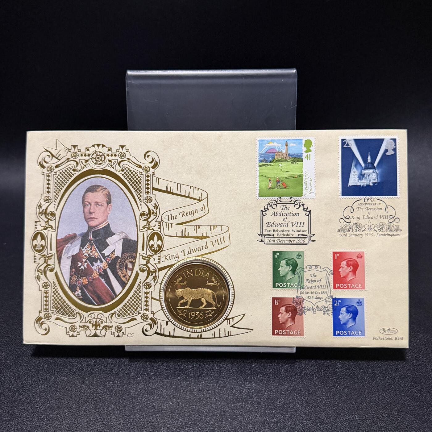 ＜星葵🌻钱币社＞第72期·东奔西走的硬币·3月31日发货 〈邮币封·后铸〉英国1936年爱德华八世印度克朗型收藏币