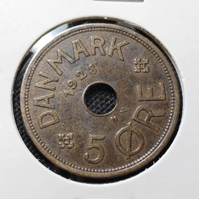 KK钱币收藏小铺  第410期 2月预留时间 周末发货 -  丹麦5欧尔铜币