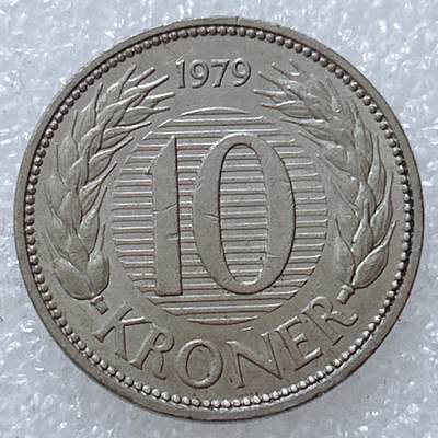 第一海外回流一元起拍收藏 散集专场  第309期 - 丹麦1979年10克朗玛格丽特二世女王铜镍币