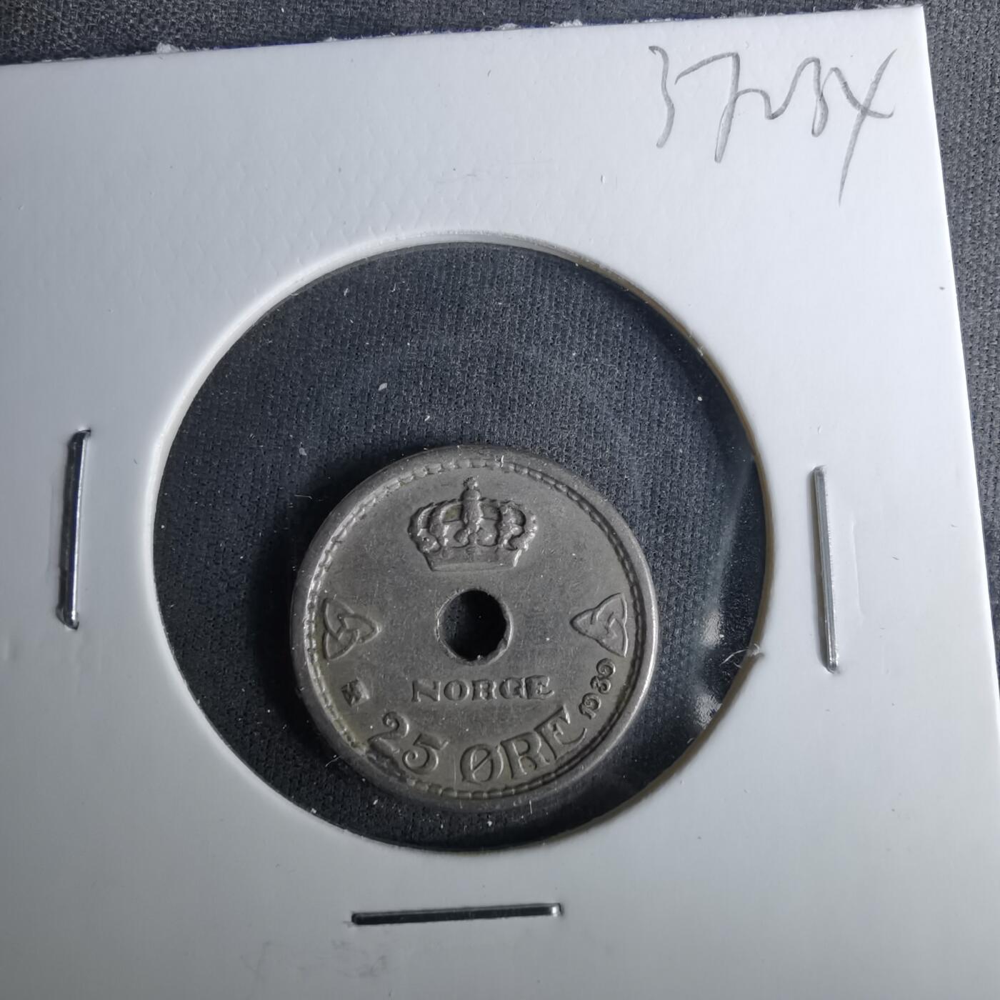 沼泽如烟--第1037场 挪威1939年25欧尔