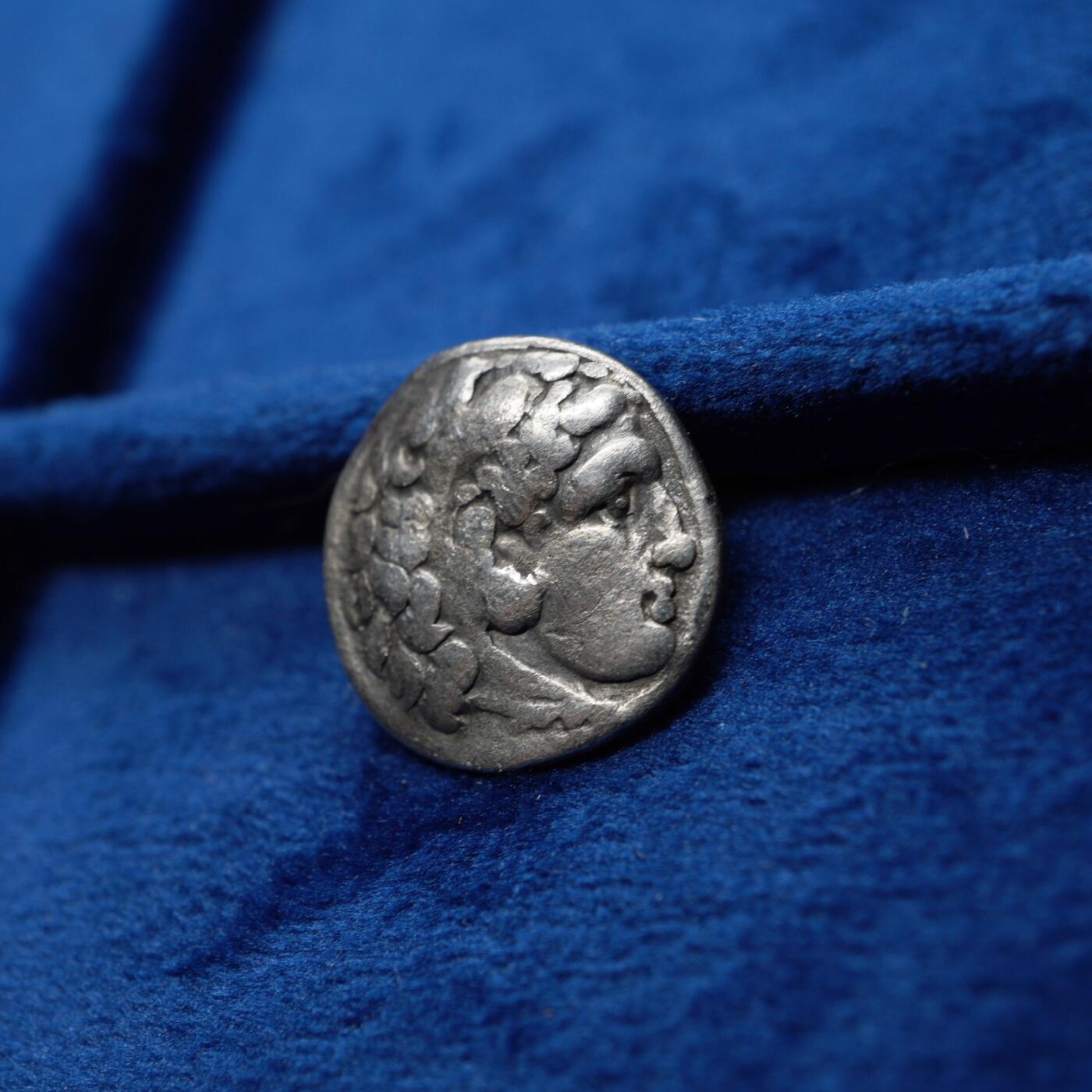 琋语集藏2026年04月欧洲古典打制币拍卖 古希腊马其顿王国-大力神赫拉克勒斯1德银币