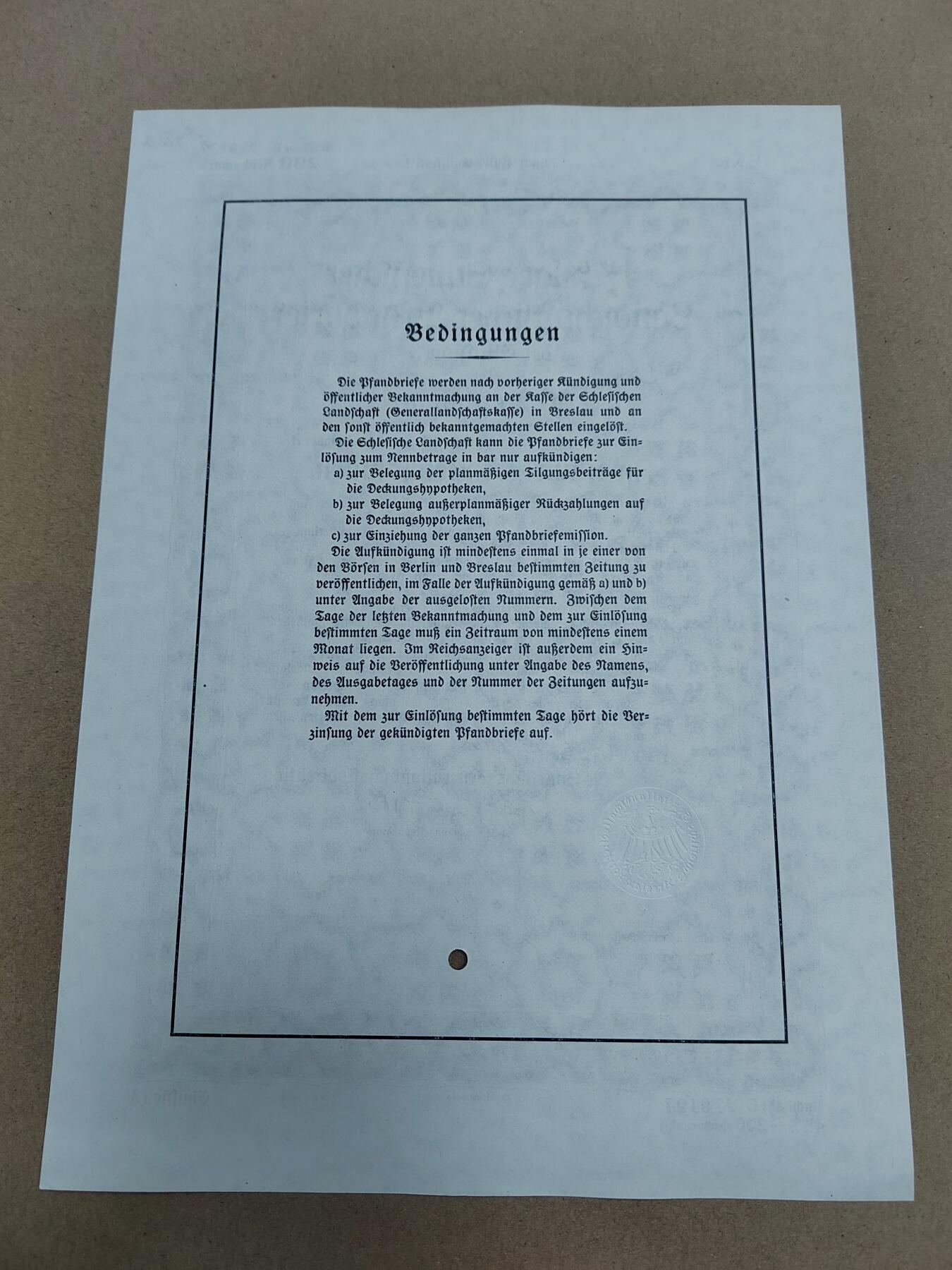 PCAI钱币  28-790 钱币证章邮票小专场 德国早期二战之前的公债或股票