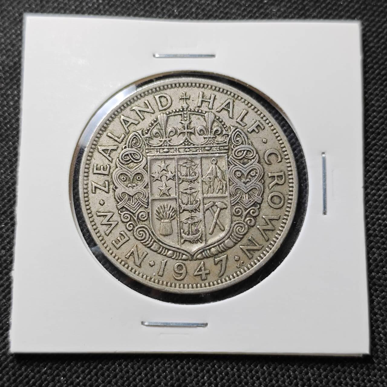 KK钱币收藏小铺  第410期 2月预留时间 周末发货  新西兰半克朗