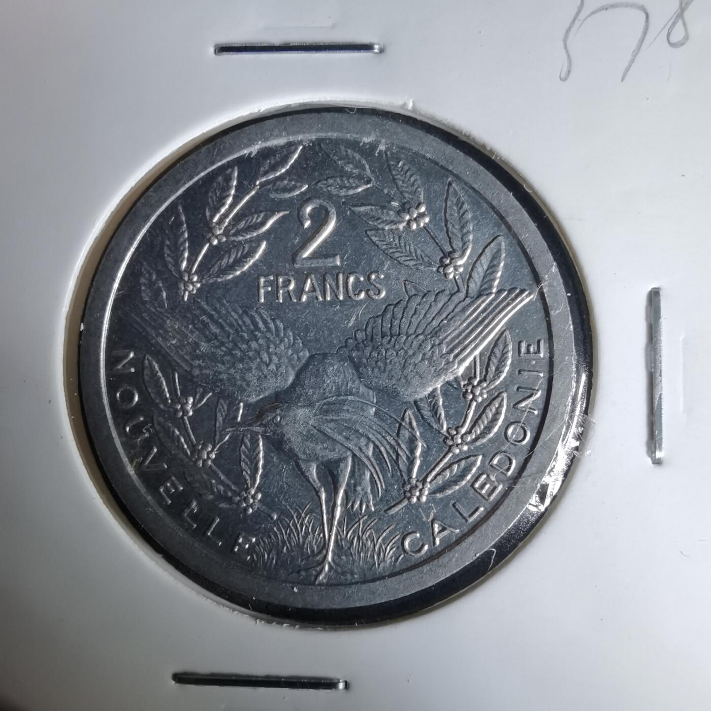 沼泽如烟--第1037场 法属新喀里多尼亚1987年2法郎