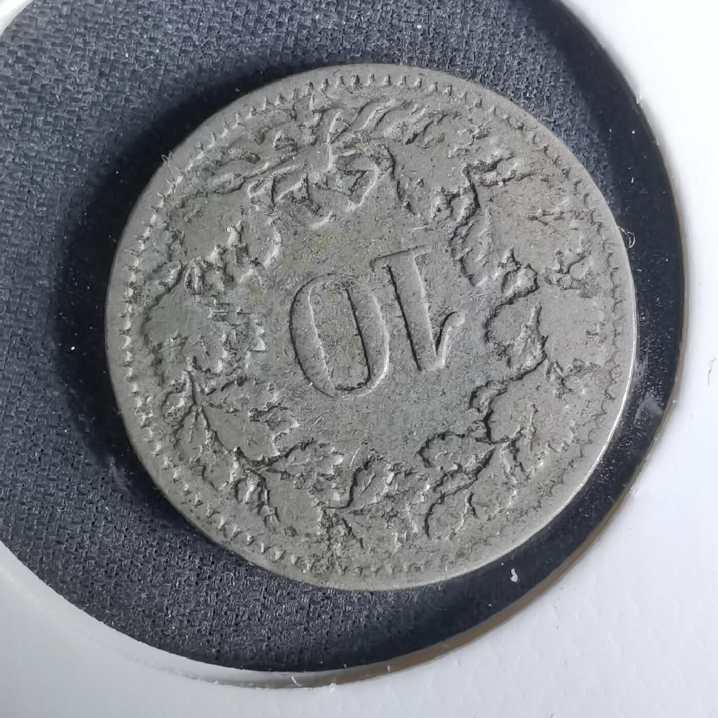 沼泽如烟--第1037场 瑞士1908年10生丁