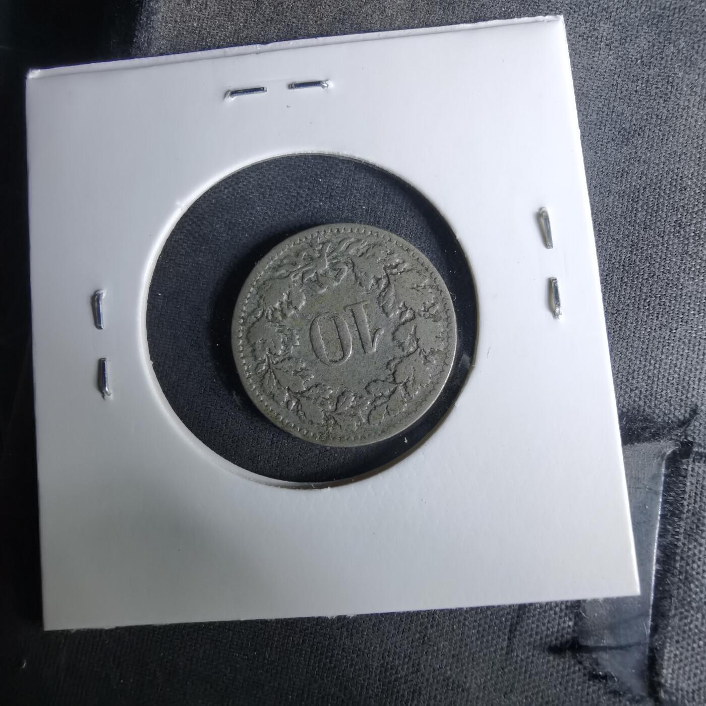 沼泽如烟--第1037场 瑞士1908年10生丁