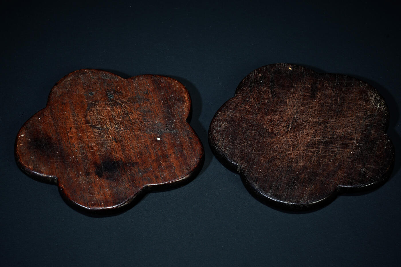 上海都达杂项专场六十九【全场包邮】 老红木梅花茶杯垫94-141