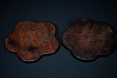 上海都达杂项专场六十九【全场包邮】 - 老红木梅花茶杯垫94-141