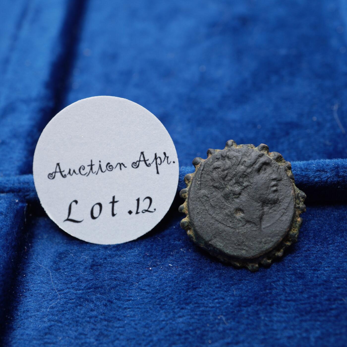 琋语集藏2026年04月欧洲古典打制币拍卖 古希腊塞琉古王国-亚历山大一世边齿铜币