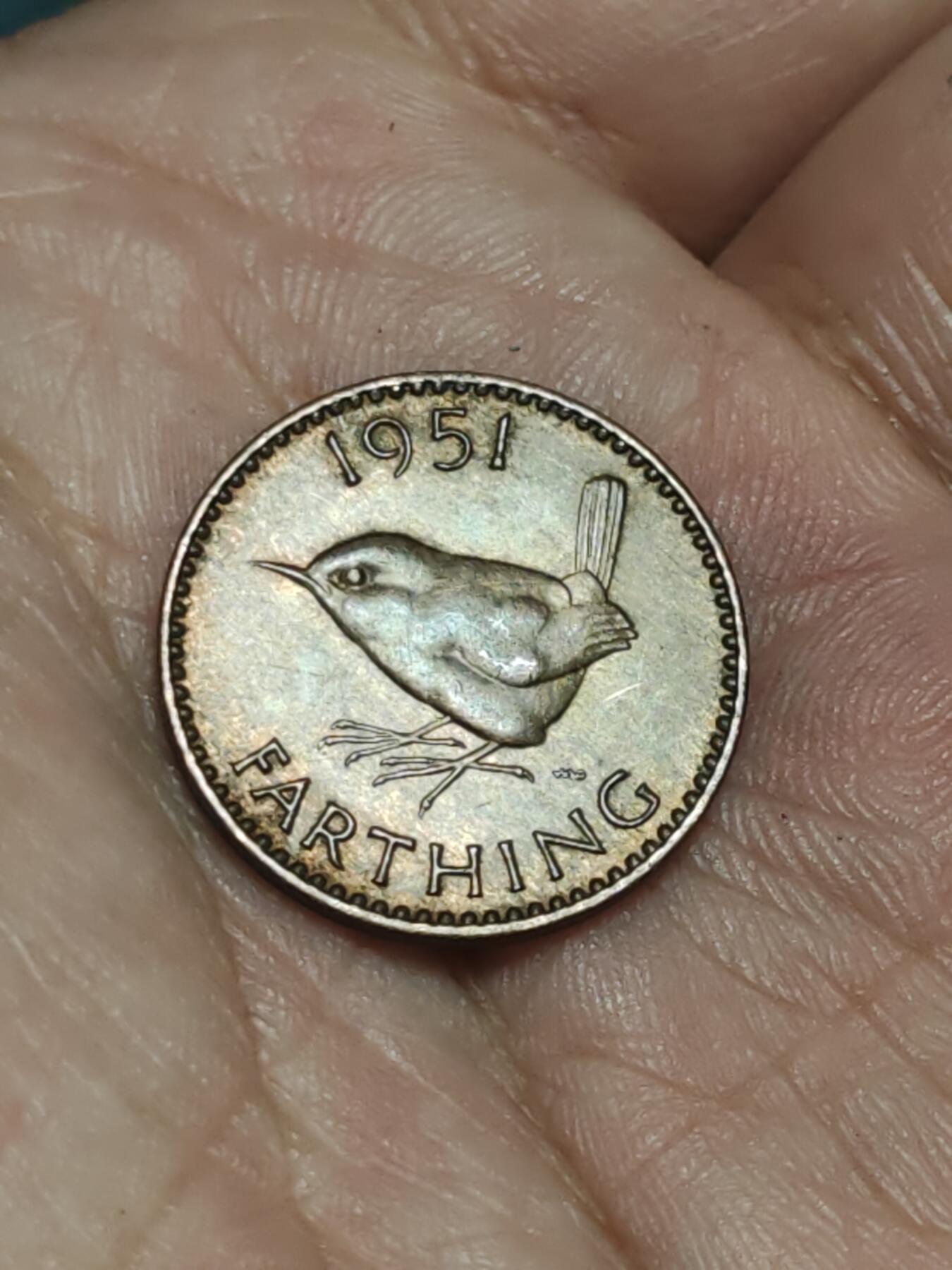 2026年第三十八场(总第二百零七场）外国好品散币场(免佣金) 英国🇬🇧1951年1法新(乔治六世第二版)