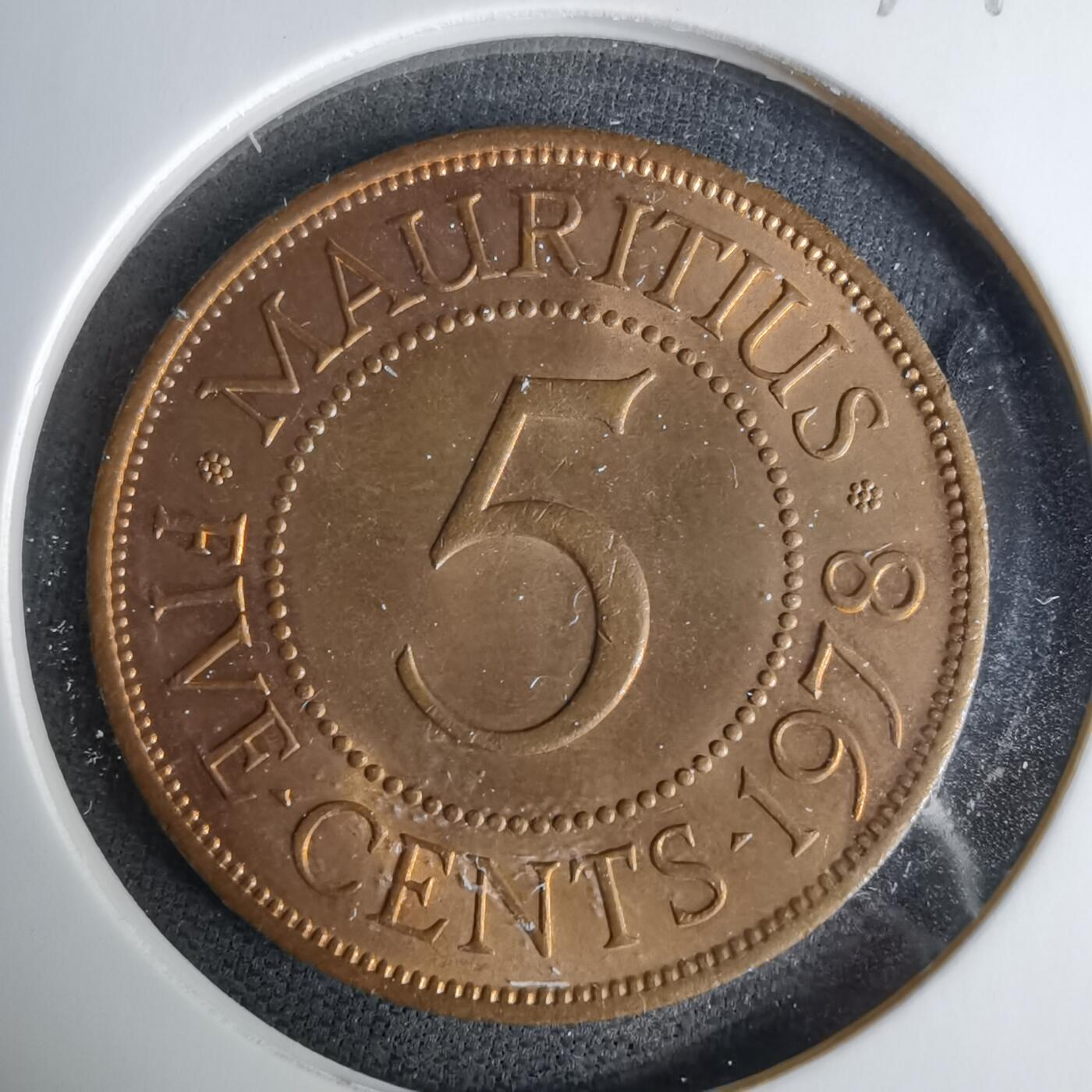 沼泽如烟--第1037场 毛里求斯1978年五分