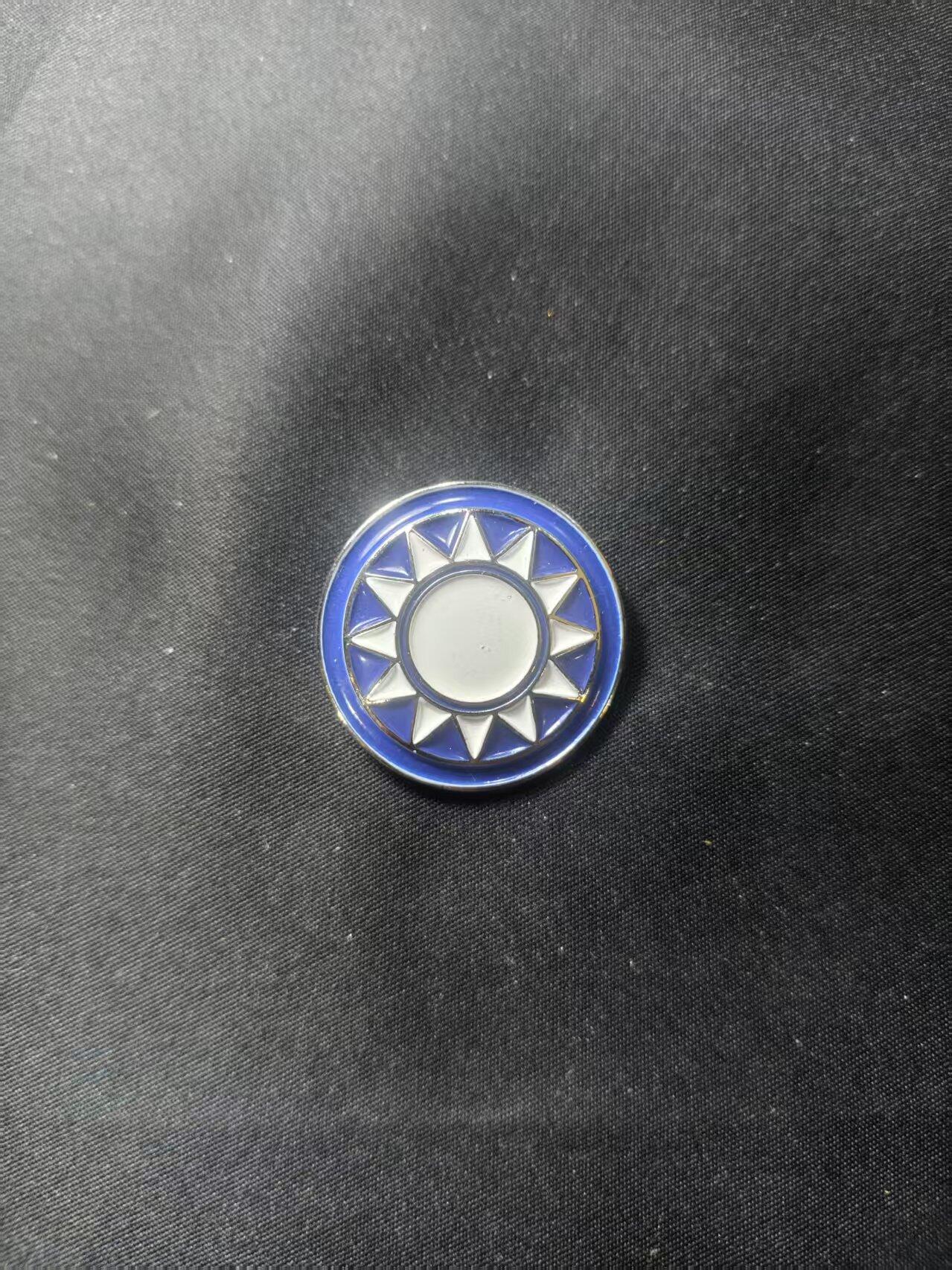 云宸嘉赏-勋臻文献佳藏优品精选场次（低佣 转发佣金红包） 中华人民共和国台湾地区不知名GM党党徽证章一枚