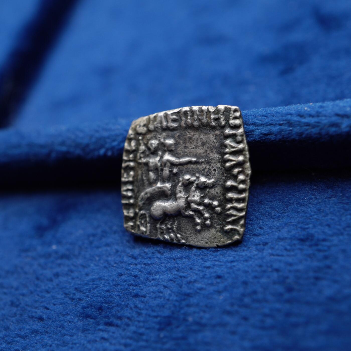 琋语集藏2026年04月欧洲古典打制币拍卖 印度-塞克 毛伊斯1德方形银币（Weinstein旧藏）