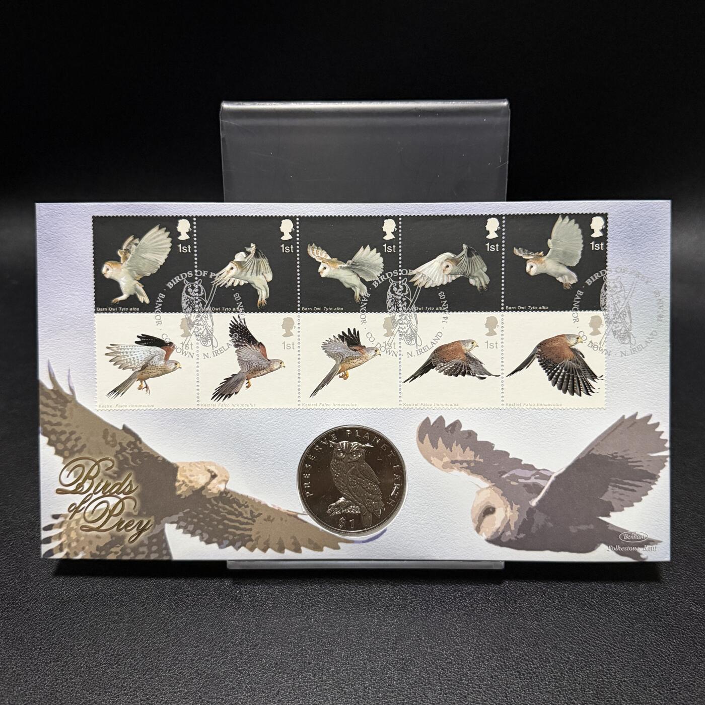 ＜星葵🌻钱币社＞第72期·东奔西走的硬币·3月31日发货 〈邮币封〉厄立特里亚1995年保护地球·大角鸮1元克朗型纪念币